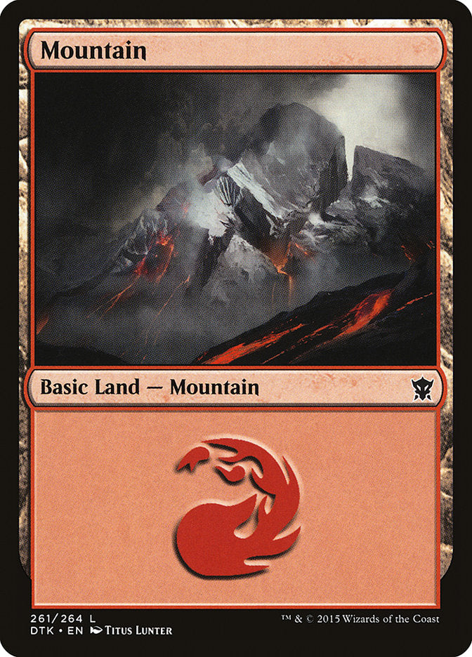 Mountain (261) [Dragons of Tarkir] | Anubis Games and Hobby