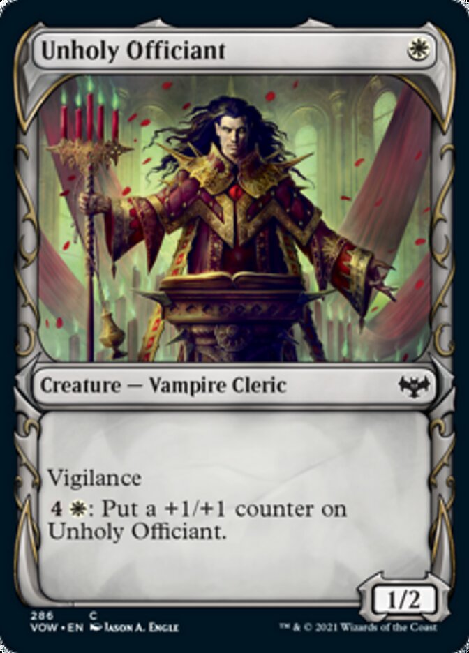 Unholy Officiant (Showcase Fang Frame) [Innistrad: Crimson Vow] | Anubis Games and Hobby