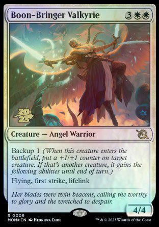 Boon-Bringer Valkyrie [March of the Machine Prerelease Promos] | Anubis Games and Hobby