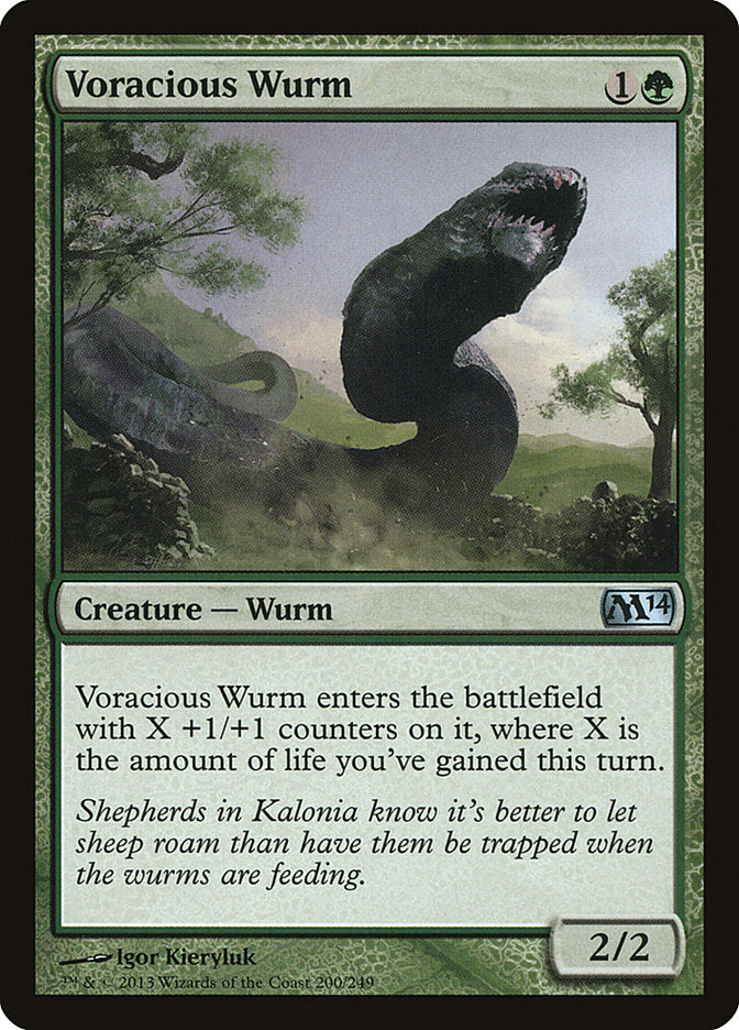 Voracious Wurm [Magic 2014] | Anubis Games and Hobby