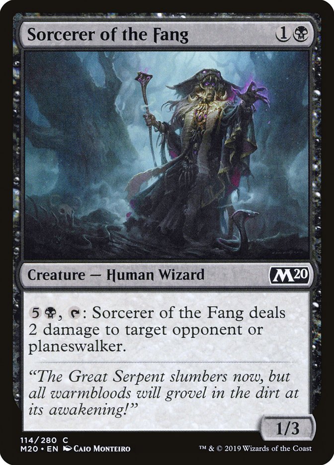 Sorcerer of the Fang [Core Set 2020] | Anubis Games and Hobby