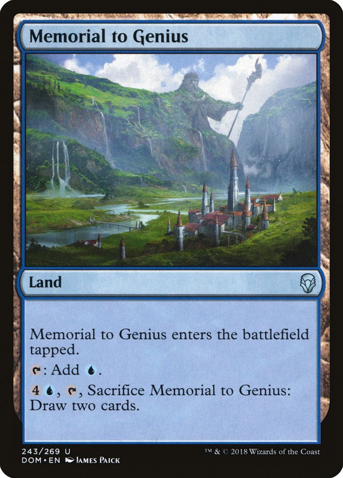 Memorial to Genius [Dominaria] | Anubis Games and Hobby