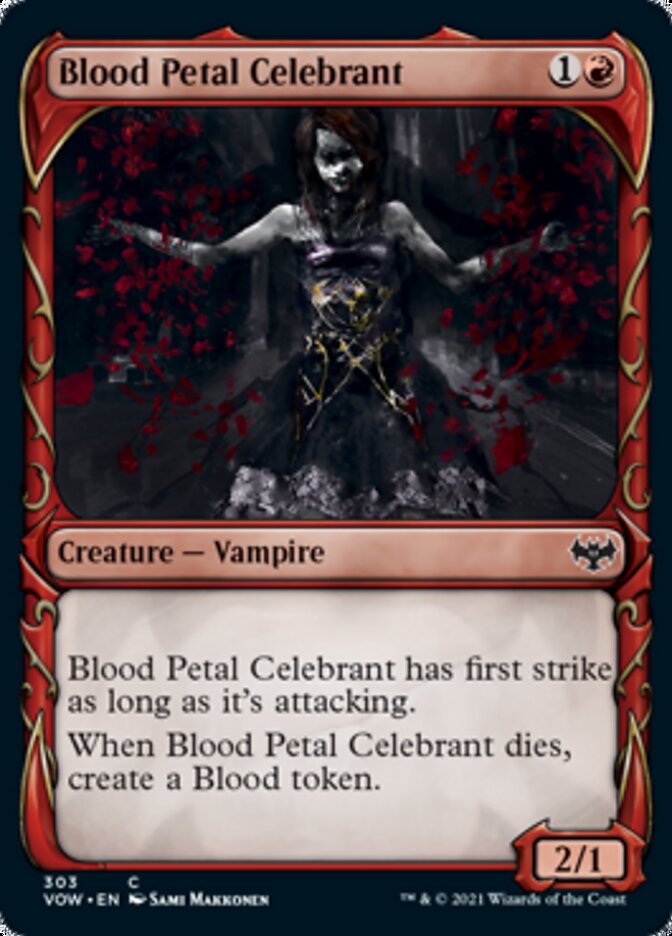 Blood Petal Celebrant (Showcase Fang Frame) [Innistrad: Crimson Vow] | Anubis Games and Hobby