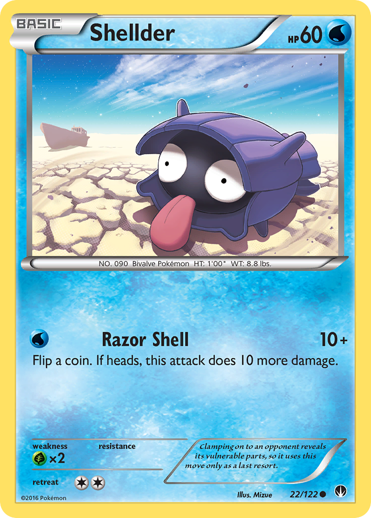 Shellder (22/122) [XY: BREAKpoint] | Anubis Games and Hobby