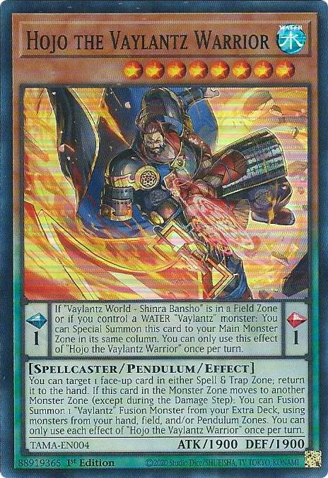 Hojo the Vaylantz Warrior [TAMA-EN004] Super Rare | Anubis Games and Hobby