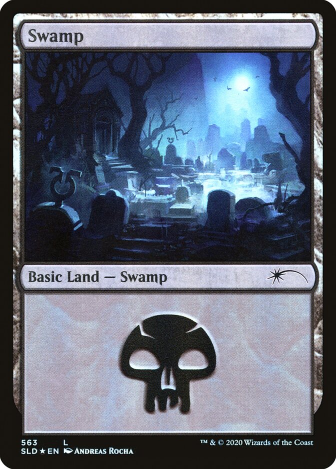 Swamp (Spooky) (563) [Secret Lair Drop Promos] | Anubis Games and Hobby