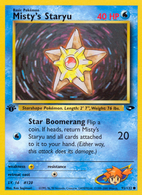 Misty's Staryu (92/132) [Gym Challenge 1st Edition] | Anubis Games and Hobby