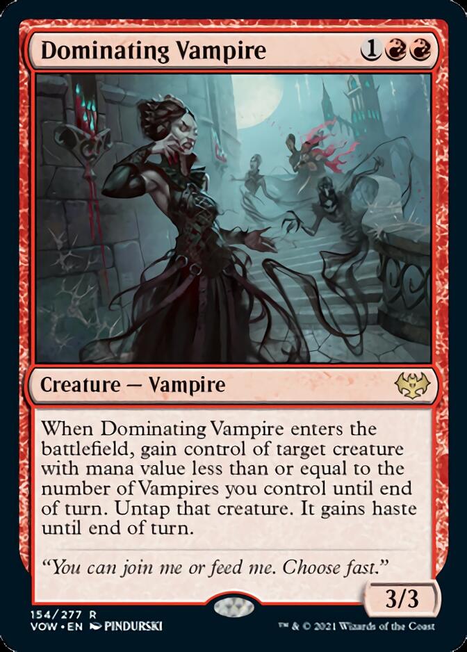 Dominating Vampire [Innistrad: Crimson Vow] | Anubis Games and Hobby