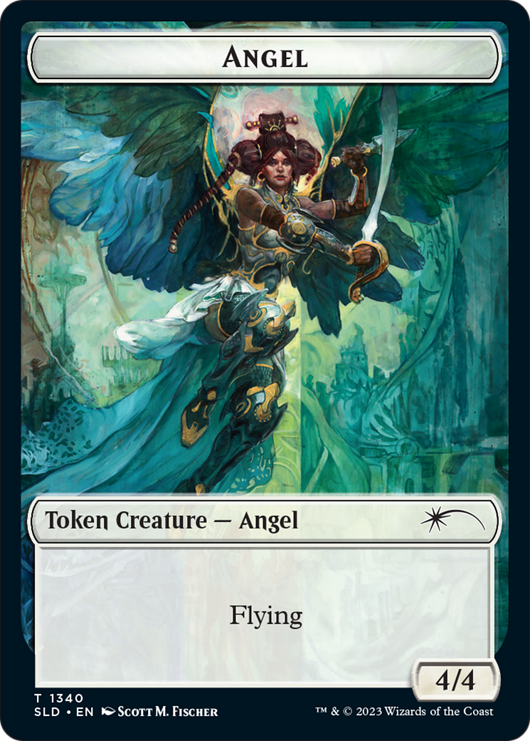 Angel (SLD) // Soldier (GRN) Double-Sided Token [Secret Lair: Angels Tokens] | Anubis Games and Hobby