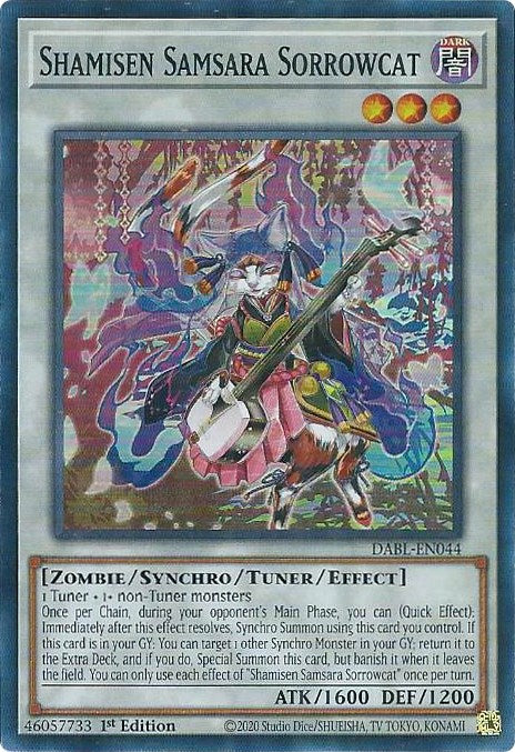 Shamisen Samsara Sorrowcat [DABL-EN044] Super Rare | Anubis Games and Hobby