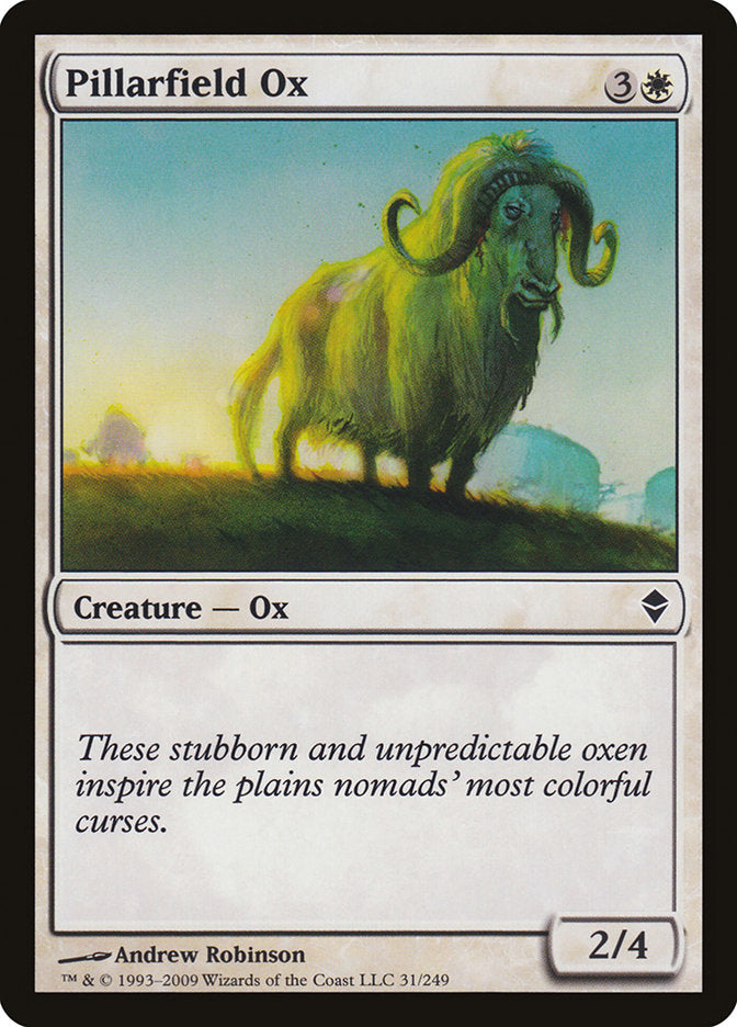 Pillarfield Ox [Zendikar] | Anubis Games and Hobby