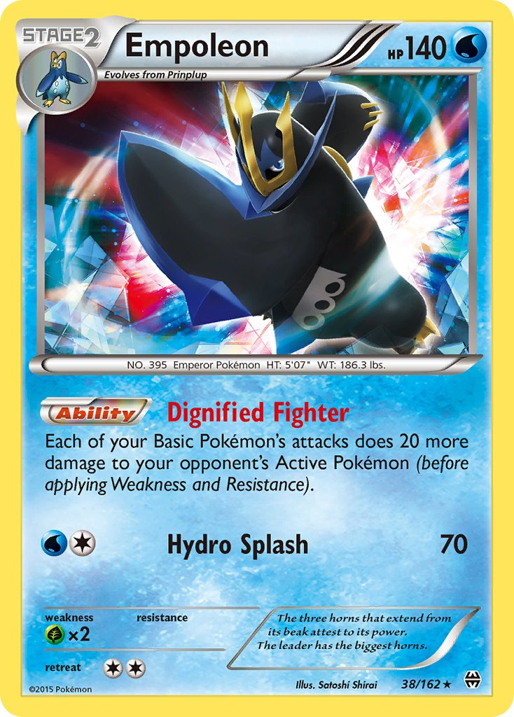 Empoleon (38/162) (Battle Arena Deck Exclusive) (Theme Deck Exclusive) [XY: BREAKthrough] | Anubis Games and Hobby