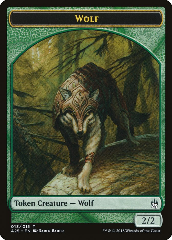 Wolf Token [Masters 25 Tokens] | Anubis Games and Hobby