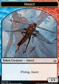 Insect // Warrior Double-Sided Token [Hour of Devastation Tokens] | Anubis Games and Hobby