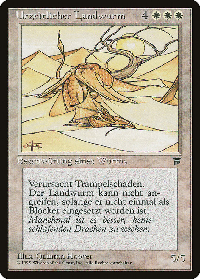 Elder Land Wurm (German) - "Urzeitlicher Landwurm" [Renaissance] | Anubis Games and Hobby