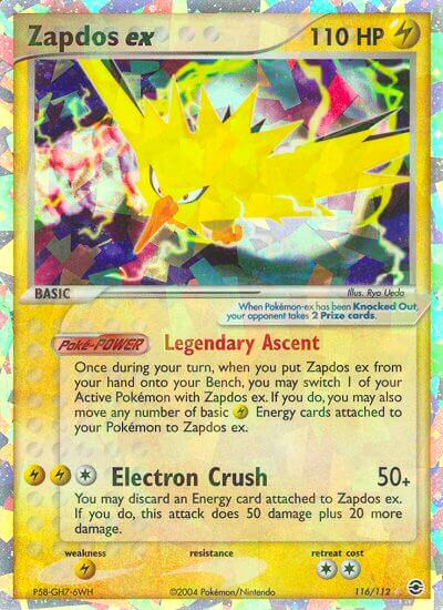 Zapdos ex (116/112) [EX: FireRed & LeafGreen] | Anubis Games and Hobby