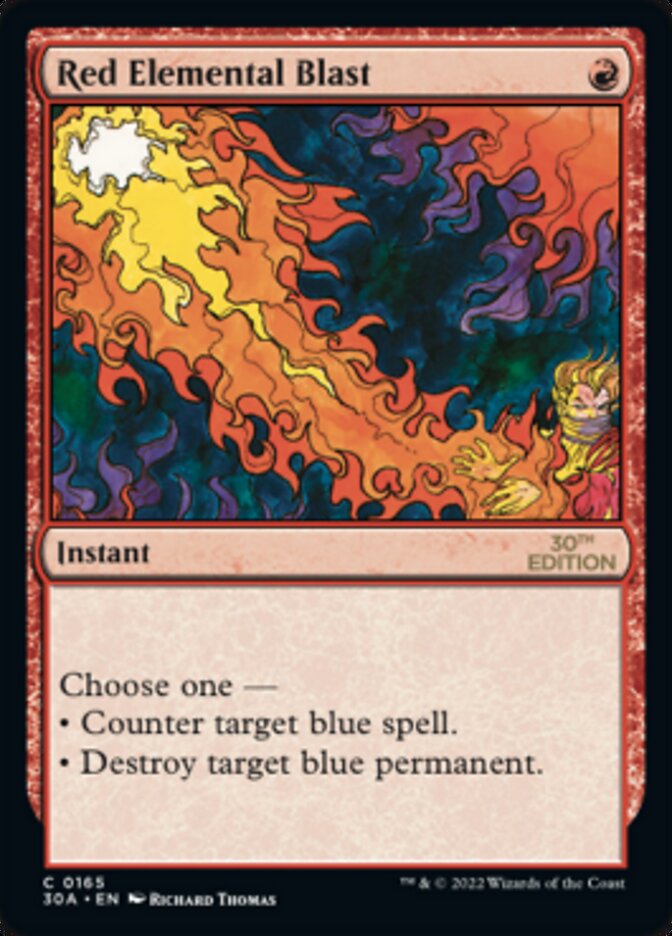 Red Elemental Blast [30th Anniversary Edition] | Anubis Games and Hobby