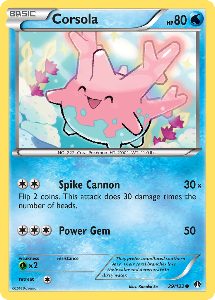 Corsola (29/122) [XY: BREAKpoint] | Anubis Games and Hobby