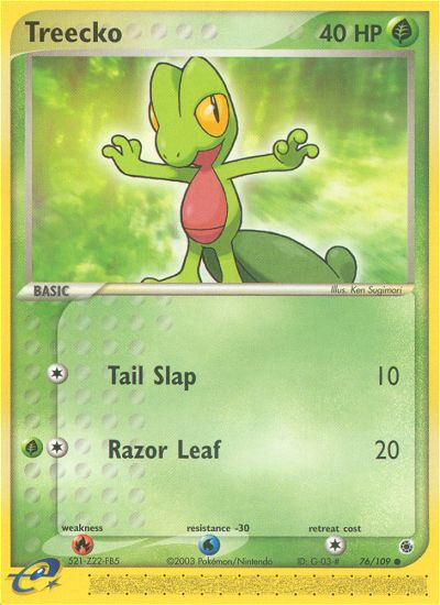 Treecko (76/109) [EX: Ruby & Sapphire] | Anubis Games and Hobby