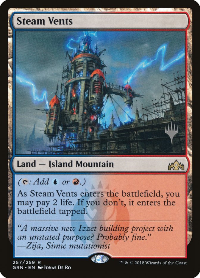 Steam Vents (Promo Pack) [Guilds of Ravnica Promos] | Anubis Games and Hobby