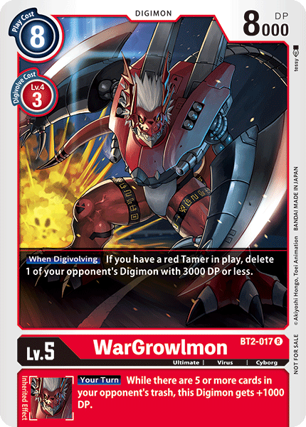 WarGrowlmon [BT2-017] (Alternate Art) [Release Special Booster Ver.1.0] | Anubis Games and Hobby