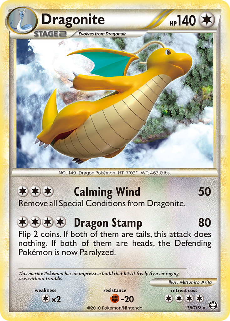 Dragonite (18/102) [HeartGold & SoulSilver: Triumphant] | Anubis Games and Hobby