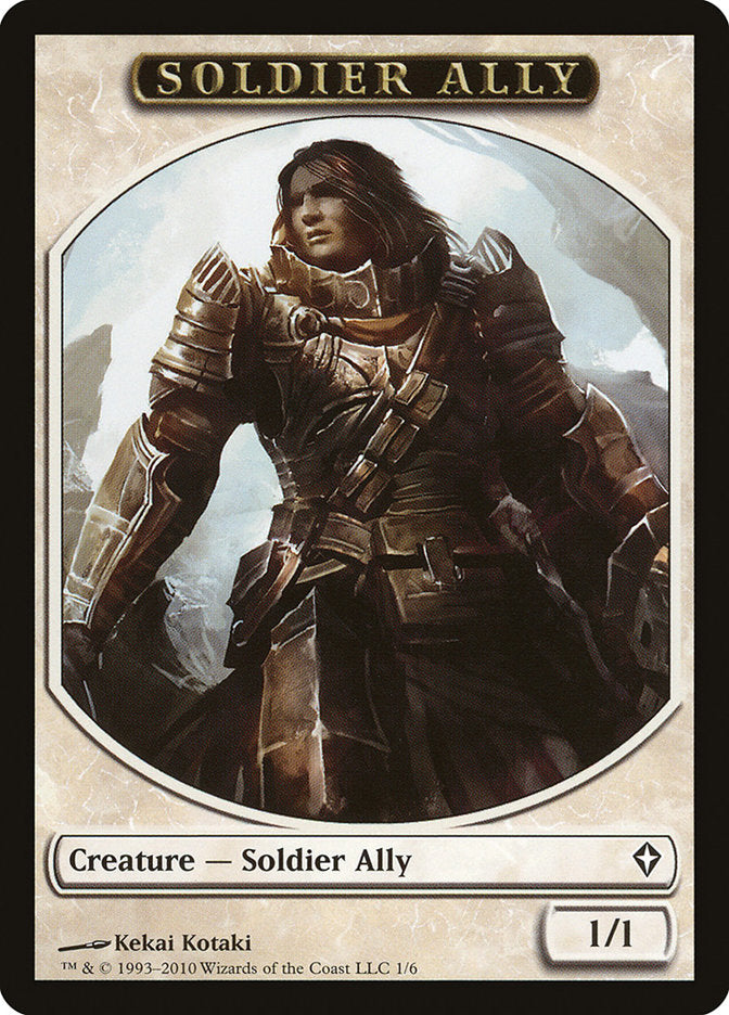 Soldier Ally Token [Worldwake Tokens] | Anubis Games and Hobby