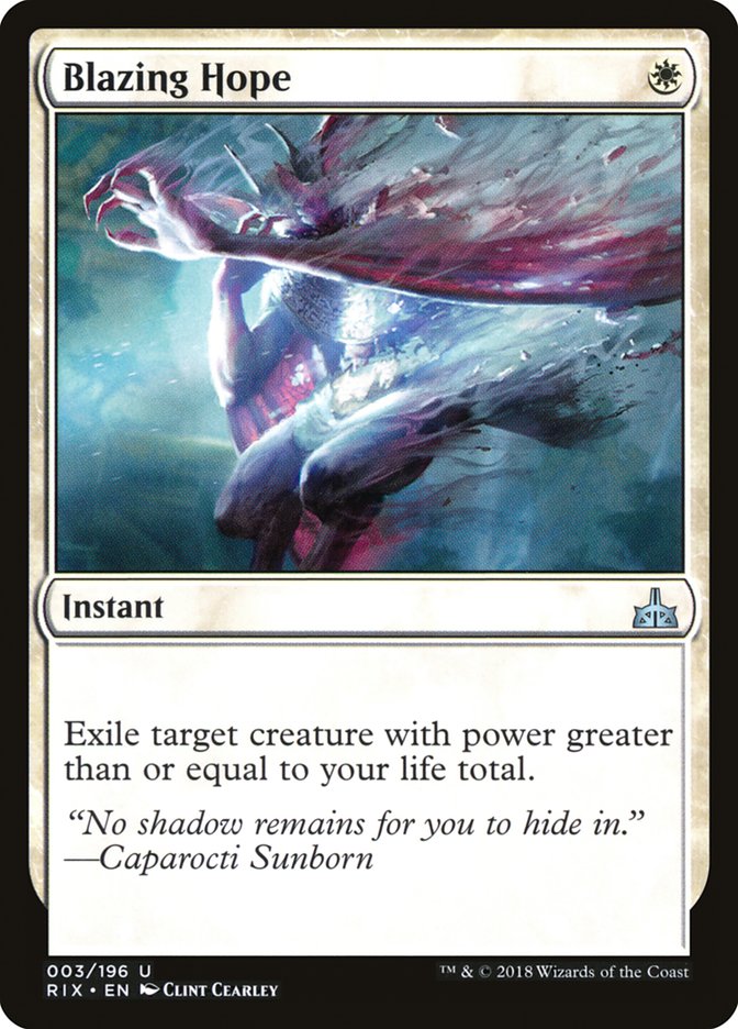 Blazing Hope [Rivals of Ixalan] | Anubis Games and Hobby