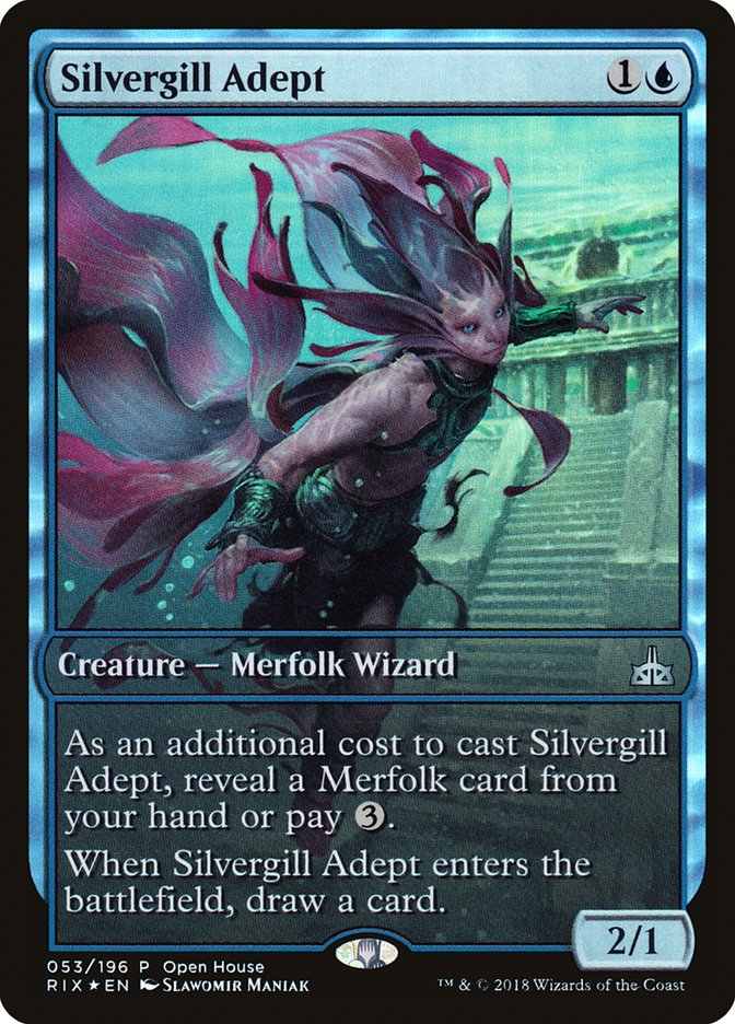 Silvergill Adept (Open House) (Extended Art) [Rivals of Ixalan Promos] | Anubis Games and Hobby