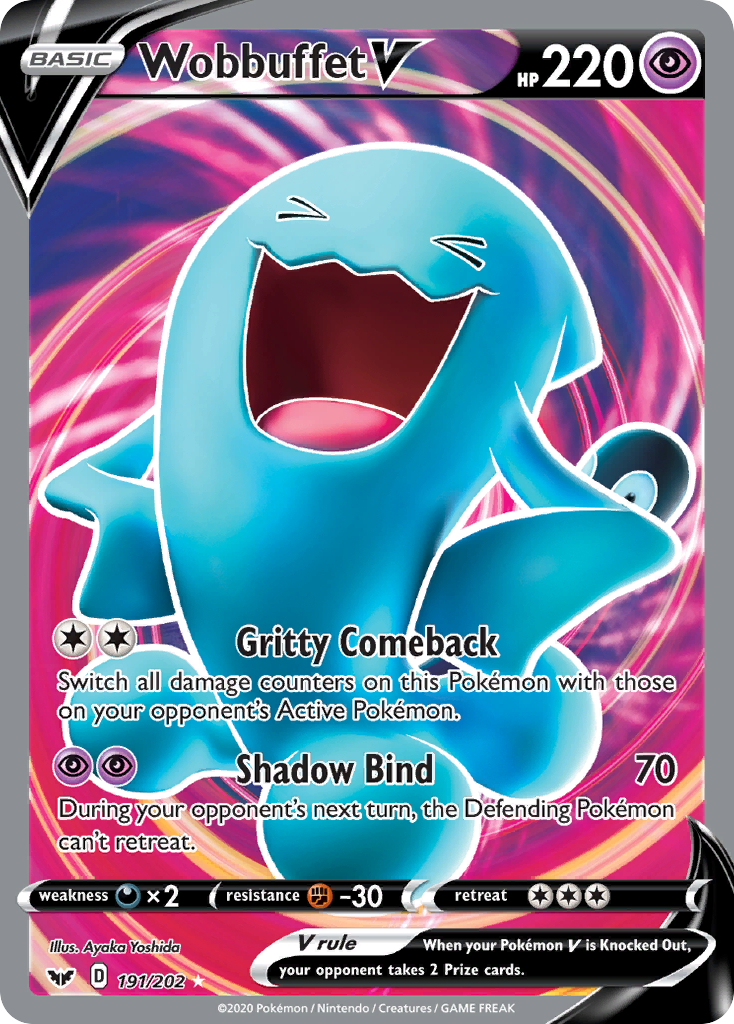 Wobbuffet V (191/202) [Sword & Shield: Base Set] | Anubis Games and Hobby