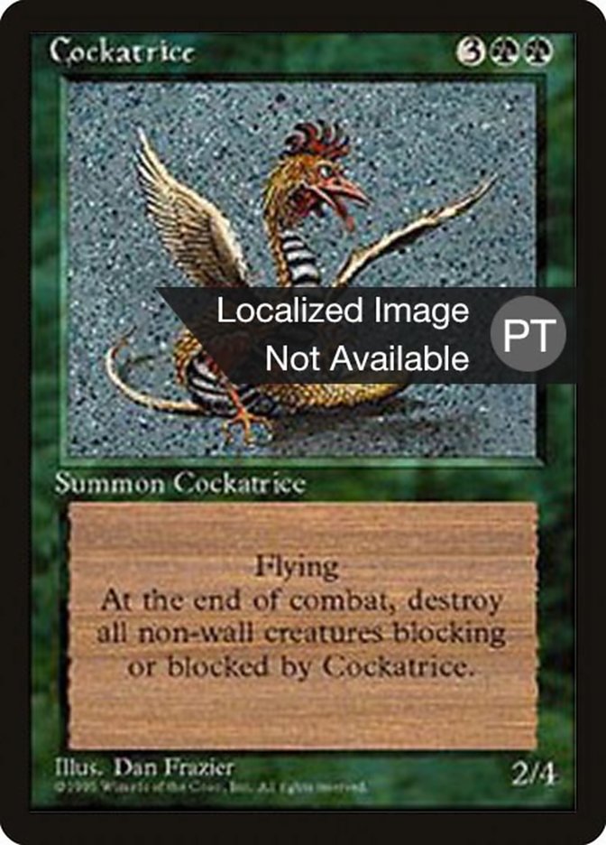 Cockatrice [Fourth Edition (Foreign Black Border)] | Anubis Games and Hobby