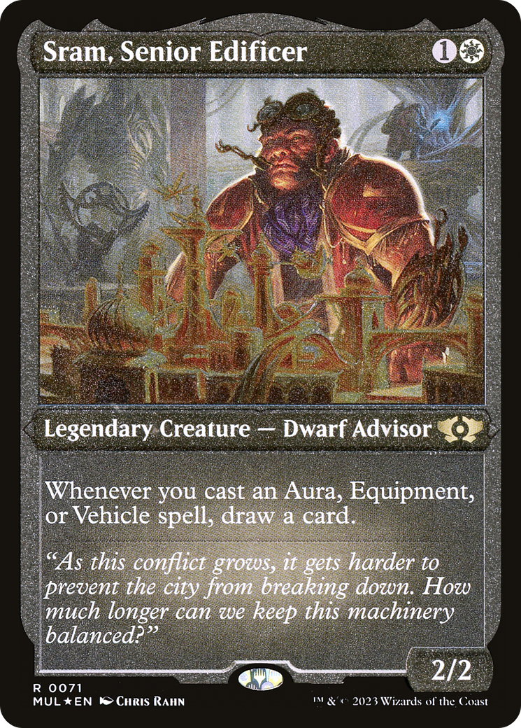 Sram, Senior Edificer (Foil Etched) [Multiverse Legends] | Anubis Games and Hobby