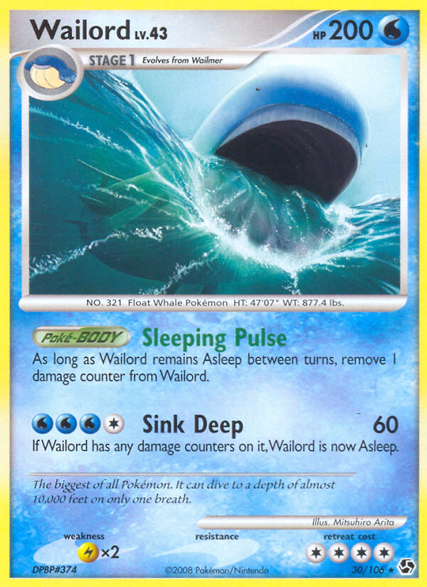 Wailord (30/106) [Diamond & Pearl: Great Encounters] | Anubis Games and Hobby