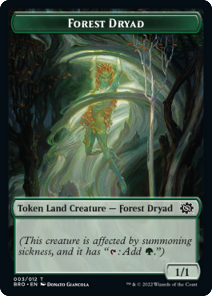 Forest Dryad Token [The Brothers' War Tokens] | Anubis Games and Hobby