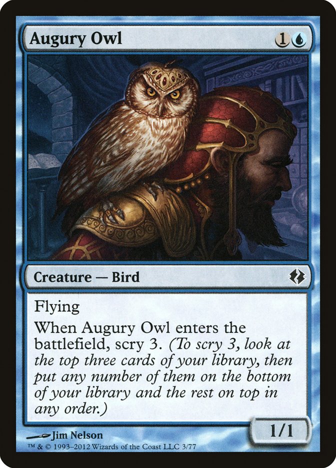 Augury Owl [Duel Decks: Venser vs. Koth] | Anubis Games and Hobby