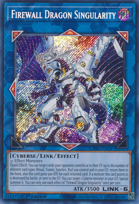 Firewall Dragon Singularity [CYAC-EN047] Secret Rare | Anubis Games and Hobby