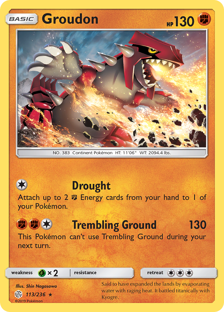 Groudon (113/236) [Sun & Moon: Cosmic Eclipse] | Anubis Games and Hobby