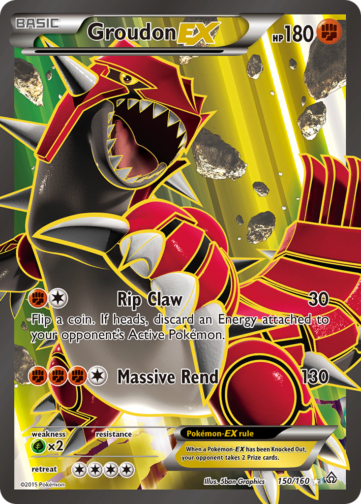 Groudon EX (150/160) [XY: Primal Clash] | Anubis Games and Hobby