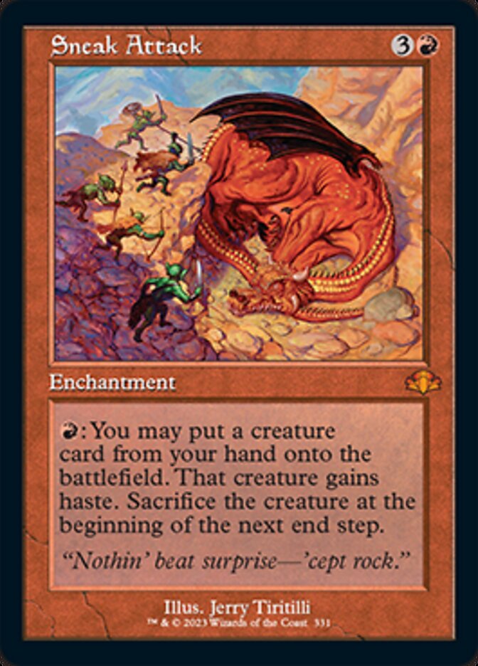 Sneak Attack (Retro) [Dominaria Remastered] | Anubis Games and Hobby