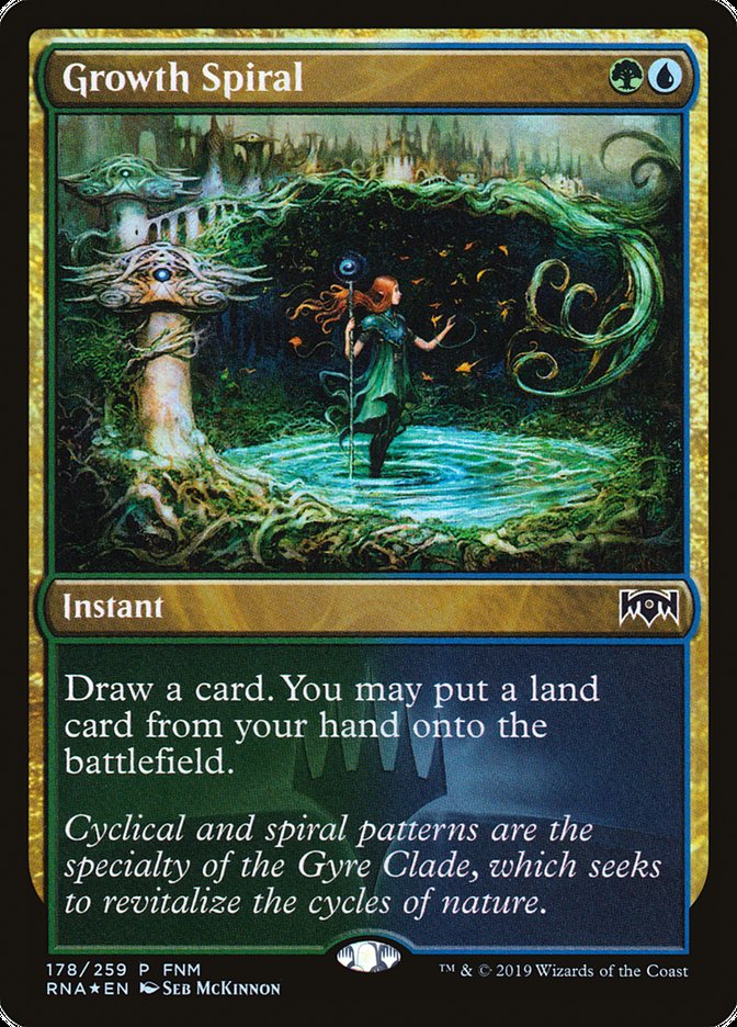 Growth Spiral (FNM) [Ravnica Allegiance Promos] | Anubis Games and Hobby