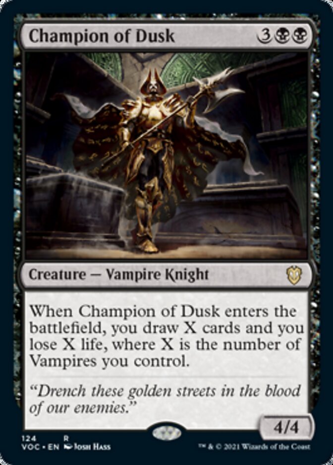 Champion of Dusk [Innistrad: Crimson Vow Commander] | Anubis Games and Hobby