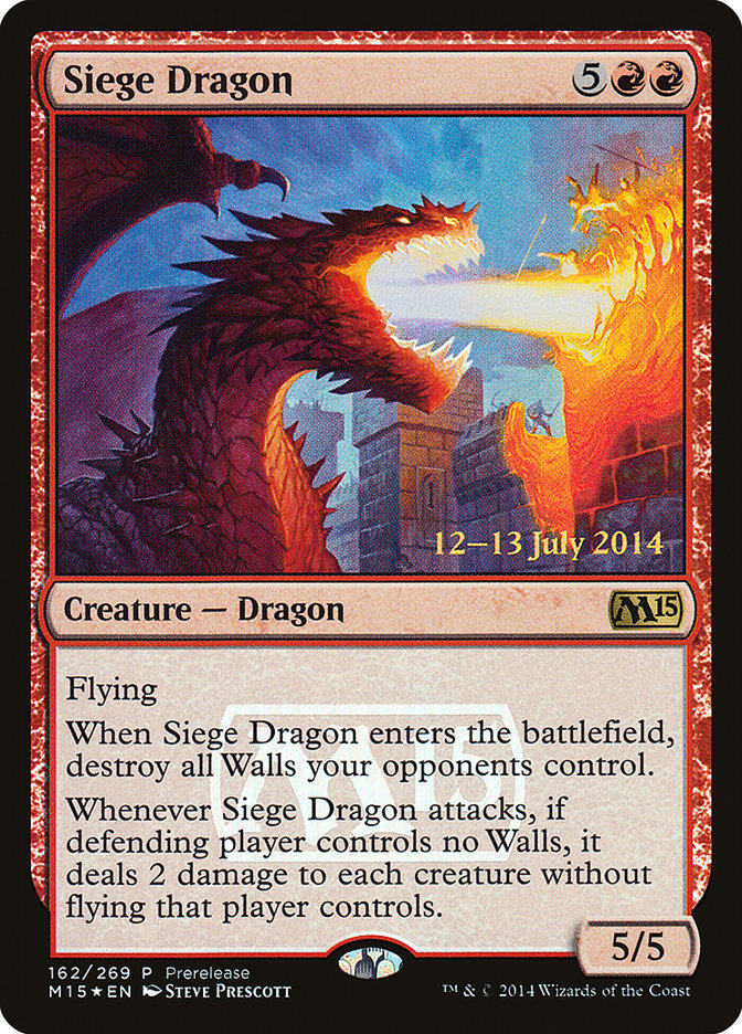 Siege Dragon [Magic 2015 Promos] | Anubis Games and Hobby