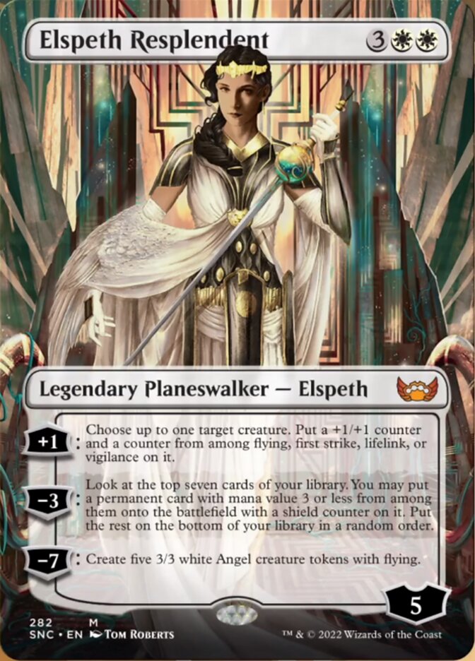 Elspeth Resplendent (Borderless) [Streets of New Capenna] | Anubis Games and Hobby
