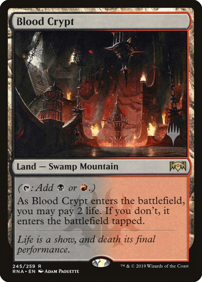 Blood Crypt (Promo Pack) [Ravnica Allegiance Promos] | Anubis Games and Hobby