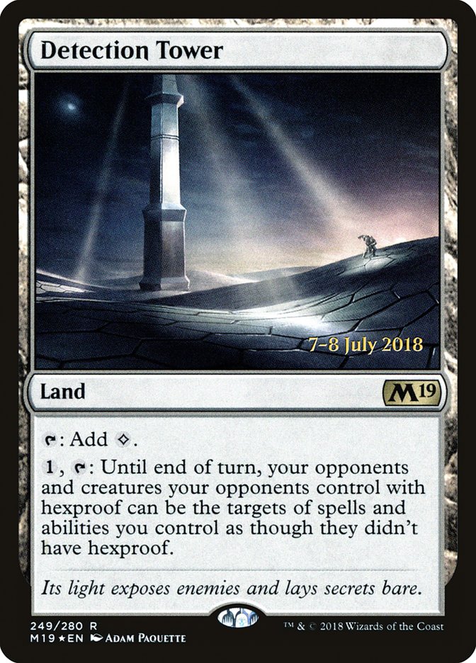 Detection Tower [Core Set 2019 Prerelease Promos] | Anubis Games and Hobby