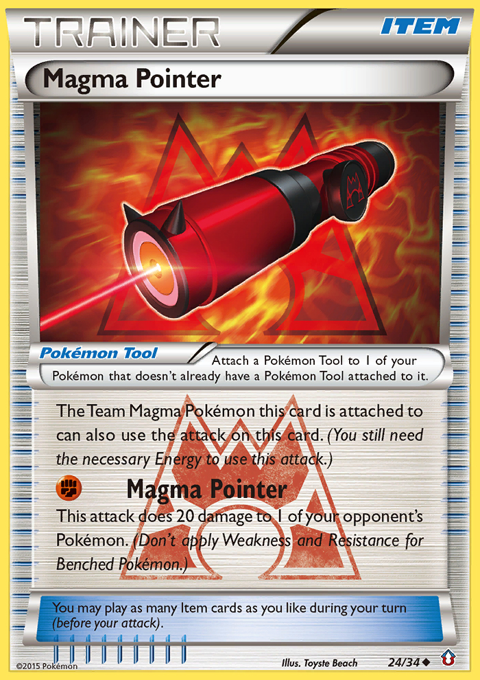 Magma Pointer (24/34) [XY: Double Crisis] | Anubis Games and Hobby