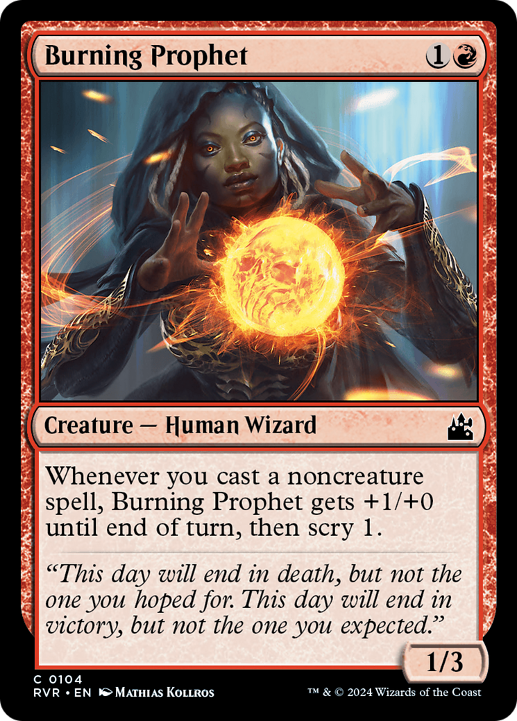 Burning Prophet [Ravnica Remastered] | Anubis Games and Hobby