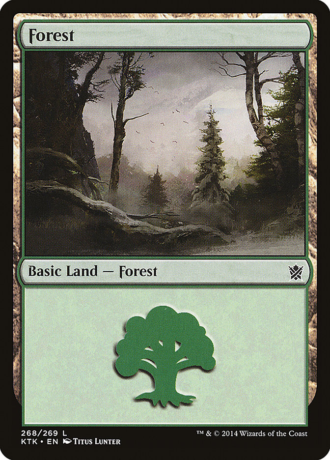 Forest (268) [Khans of Tarkir] | Anubis Games and Hobby