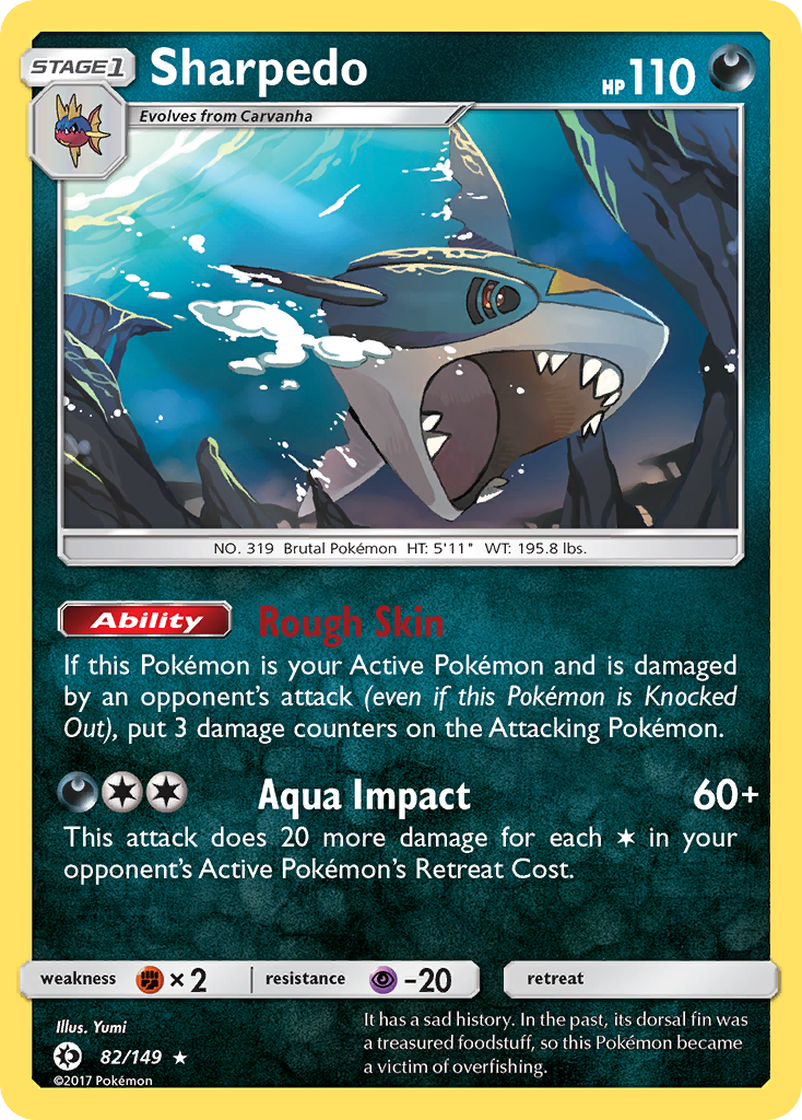 Sharpedo (82/149) [Sun & Moon: Base Set] | Anubis Games and Hobby