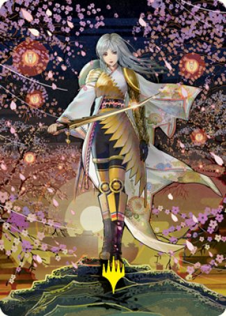 The Wandering Emperor 2 Art Card (Gold-Stamped Signature) [Kamigawa: Neon Dynasty Art Series] | Anubis Games and Hobby